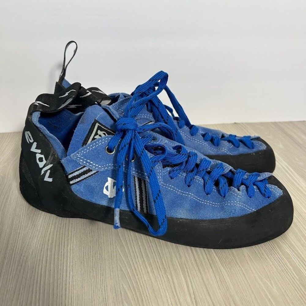 Evolv Royale Men's Rock Climbing Shoe 11.5 Blue Lace Up